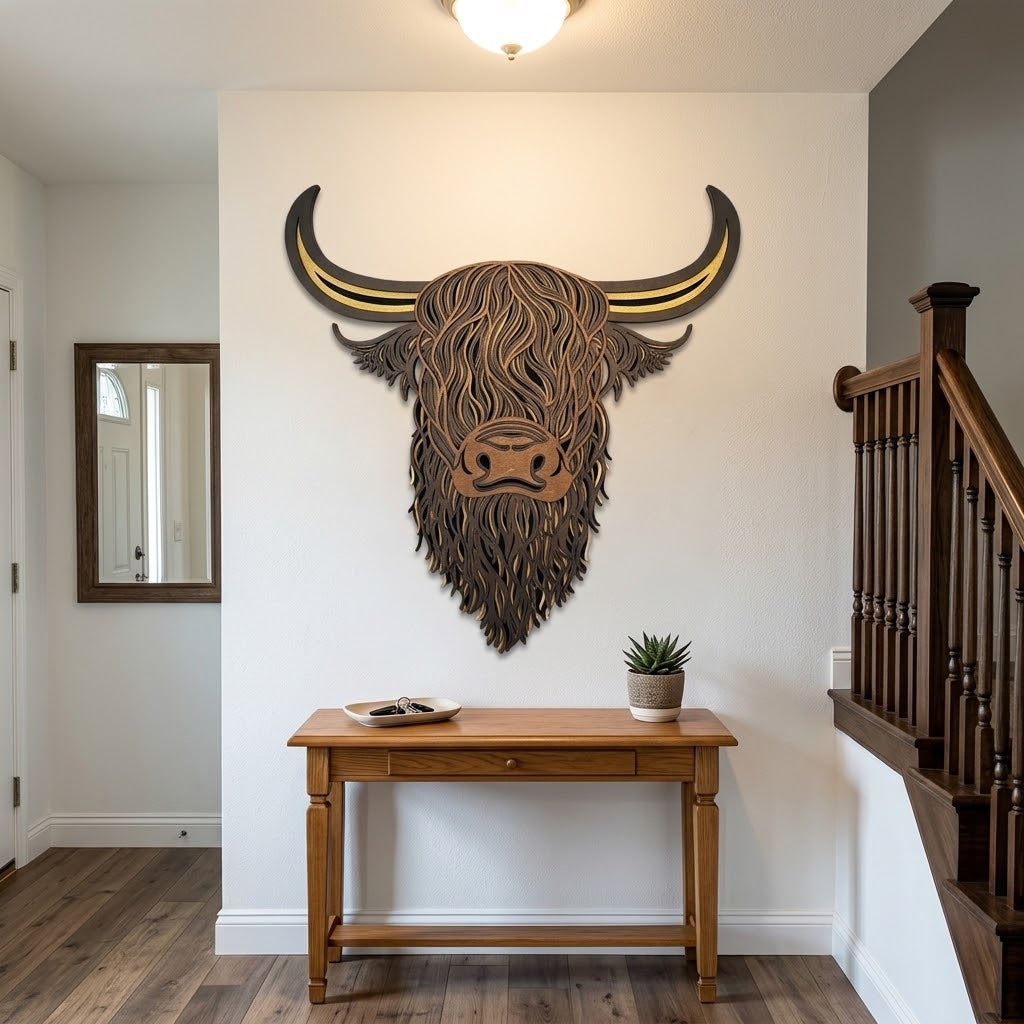 Highland Cow Wall Art