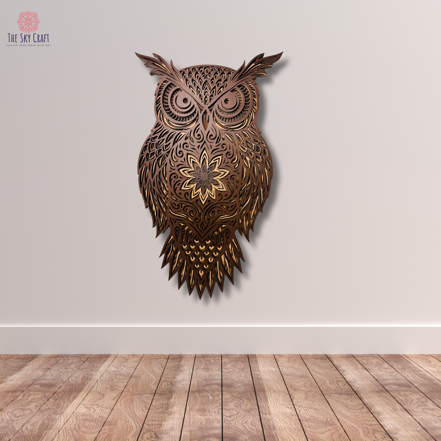 Mandala Owl Wall Art