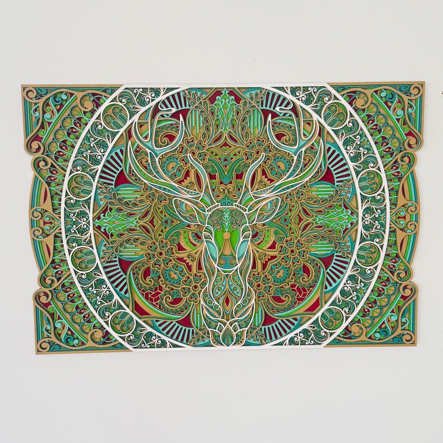 Spirit of the Forest in Mandala Wall Art