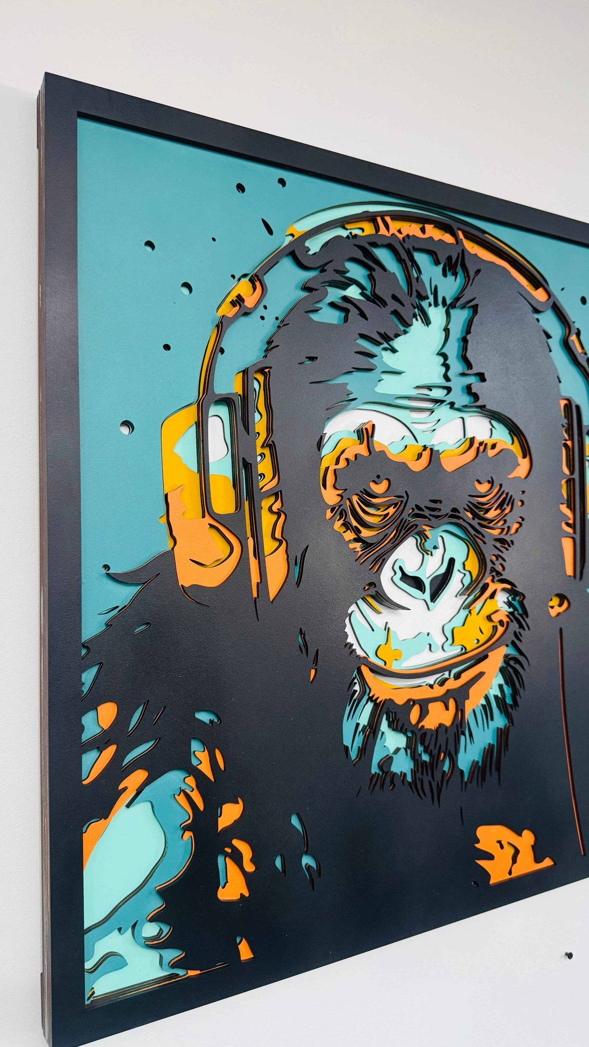 Stunning 3D Chimp Sculpture – Elevate Your Space with Artistic Flair