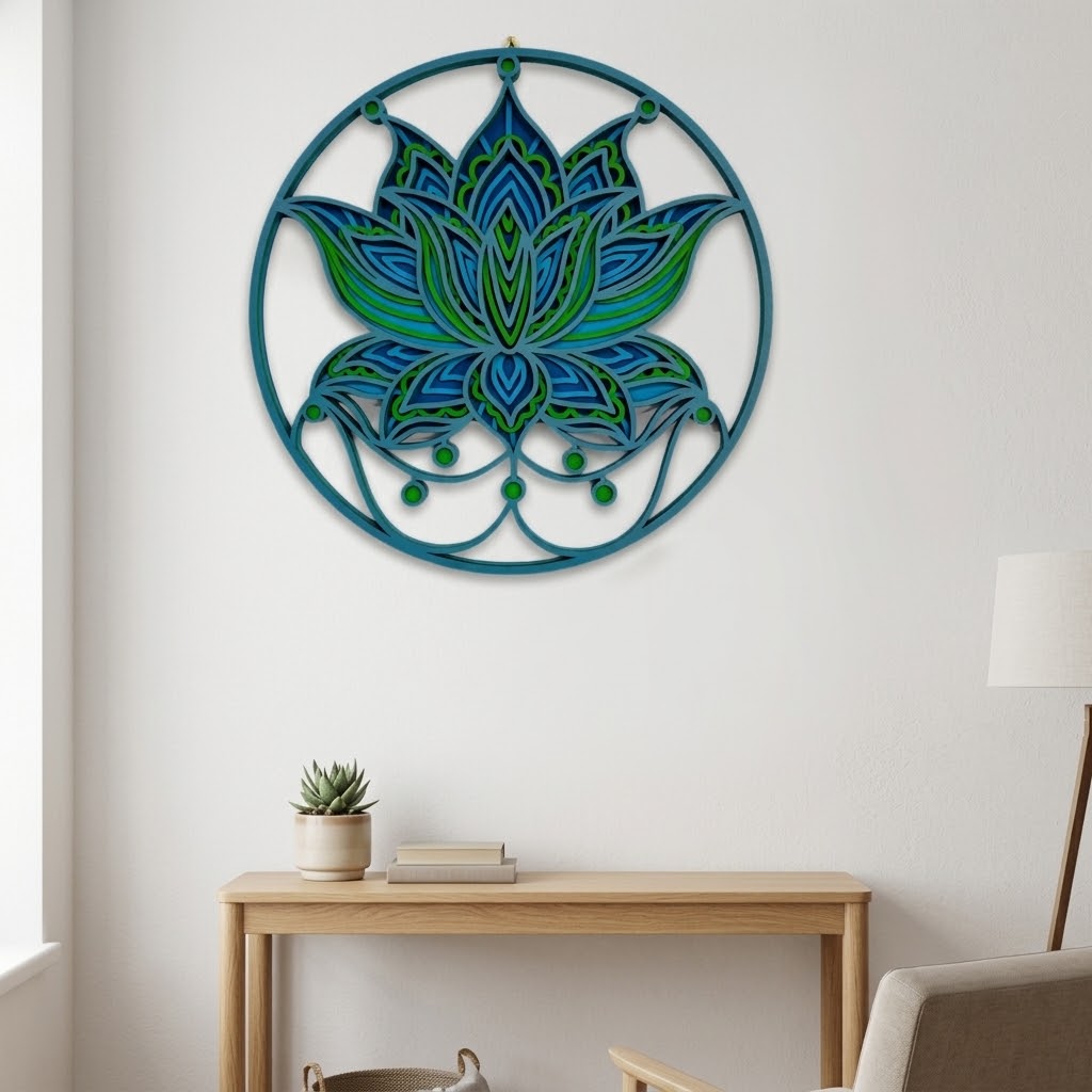 Lotus Mandala Wall Art