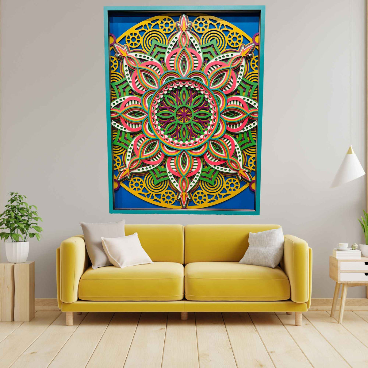 Mandala Flower Wall Art