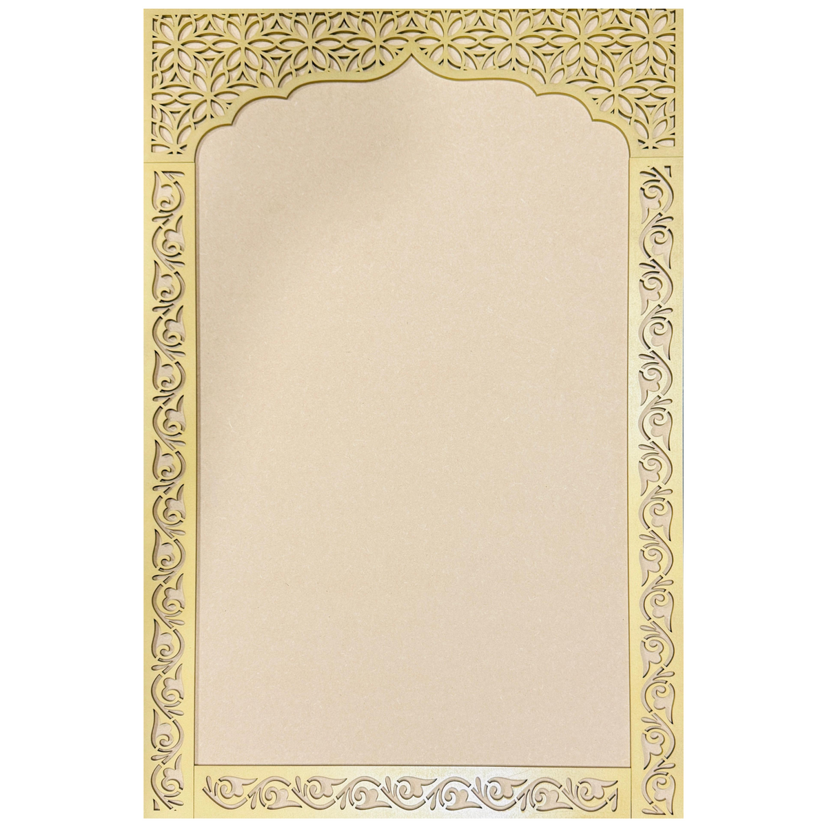 Framing for temple with backing board