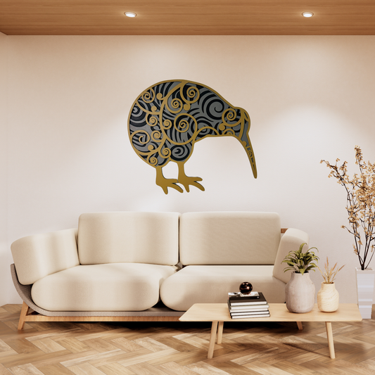 Mandala kiwi bird