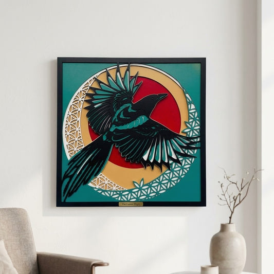 3D raven wall art