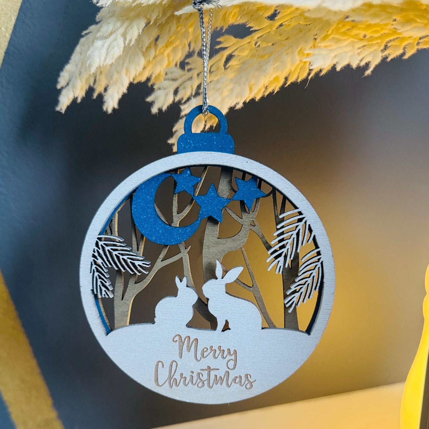 Bunny Family Christmas ornament