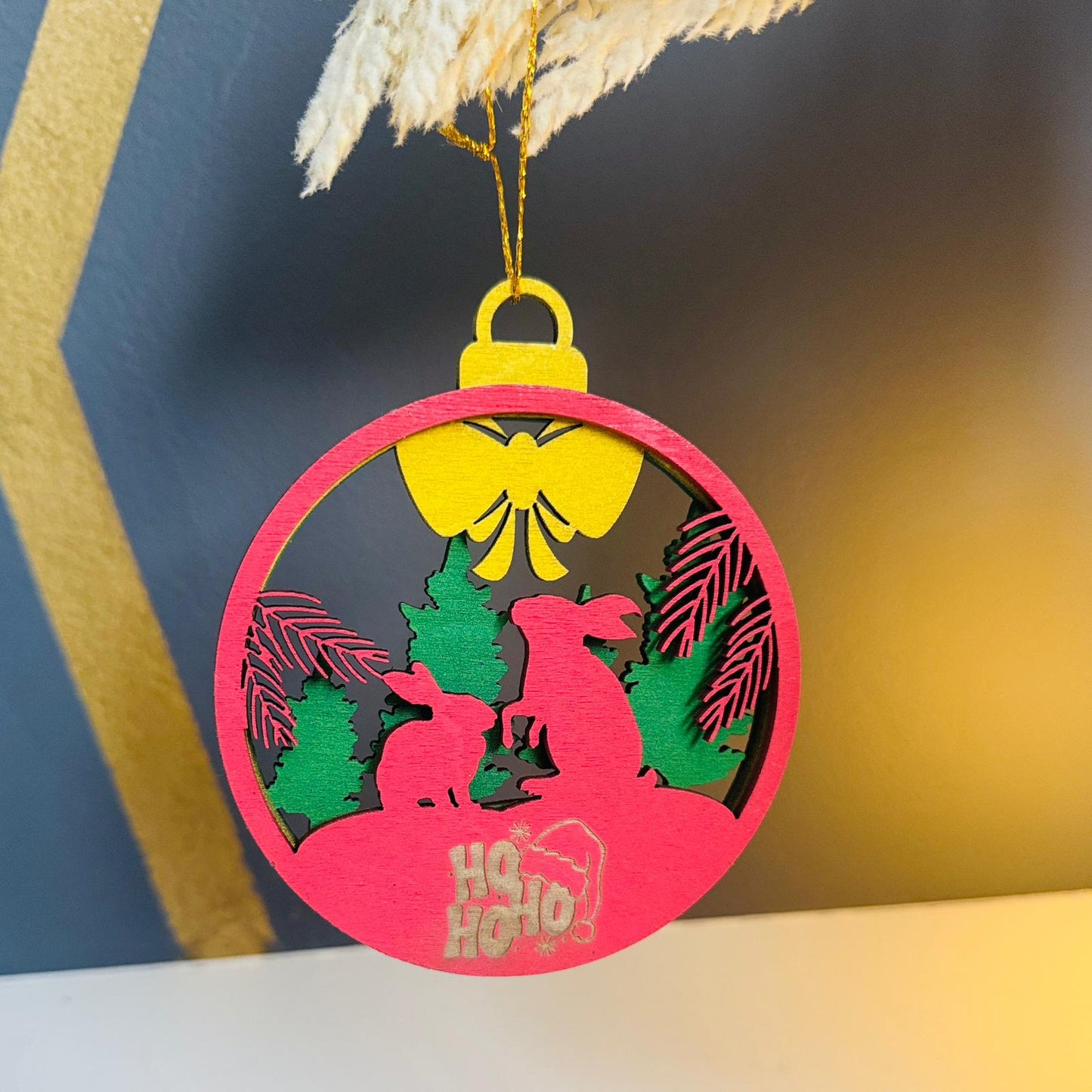 Bunny Family Christmas ornament