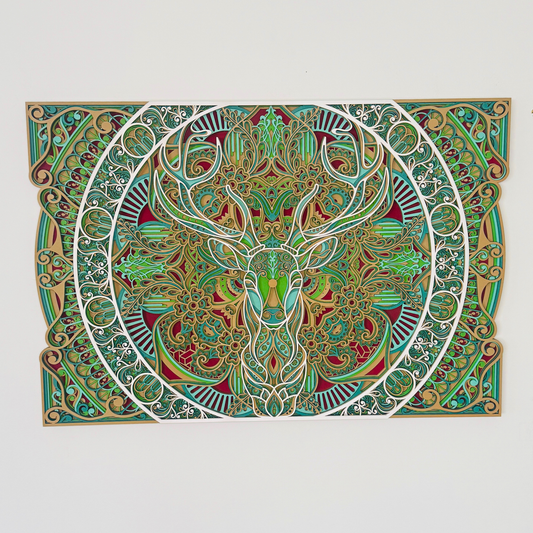 Spirit of the Forest in Mandala Wall Art