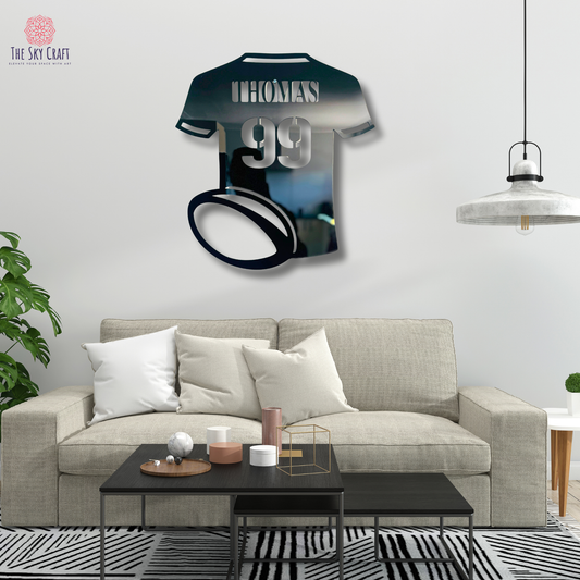 Personalized Rugby T-shirt Name Sign