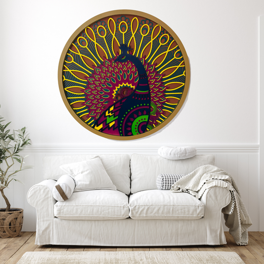 Peacock in Mandala Wall Art