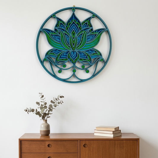 Lotus Mandala Wall Art