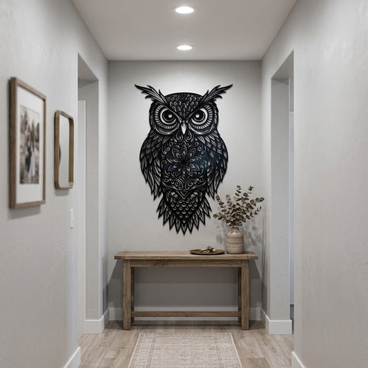 Mandala Owl Wall Decor: Elevate Your Space with Meaningful Art