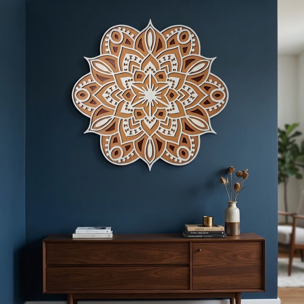 3D Mandala Wall Art