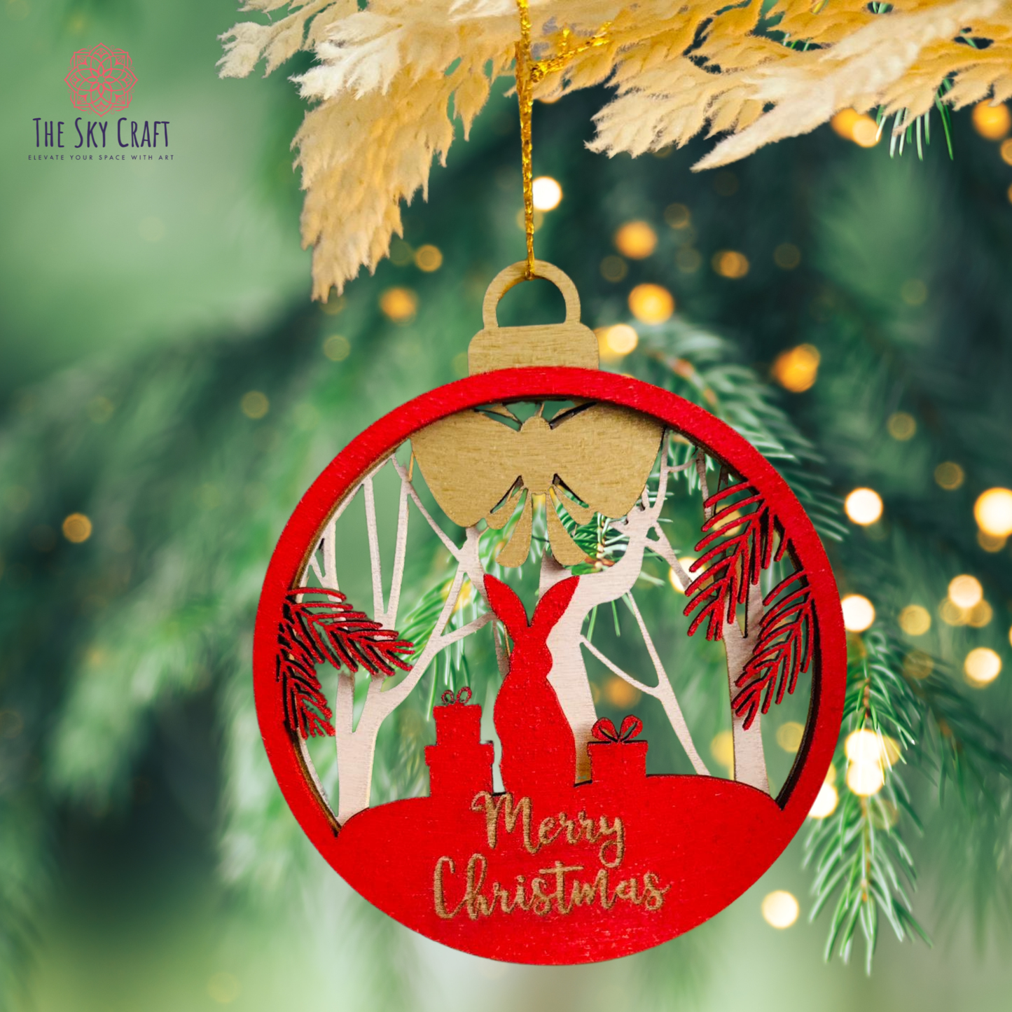 Bunny Christmas Ornament