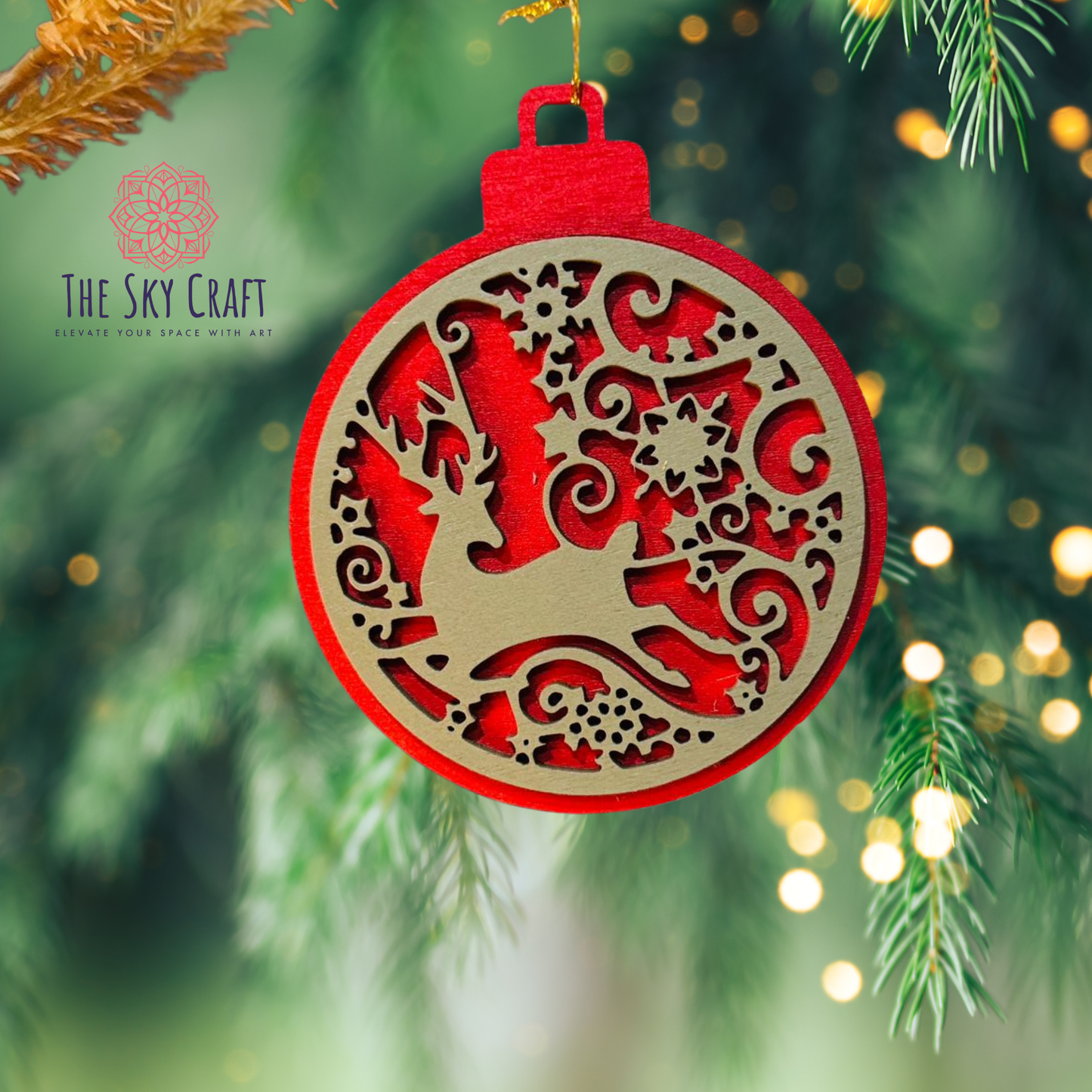 Reindeer Christmas ornament