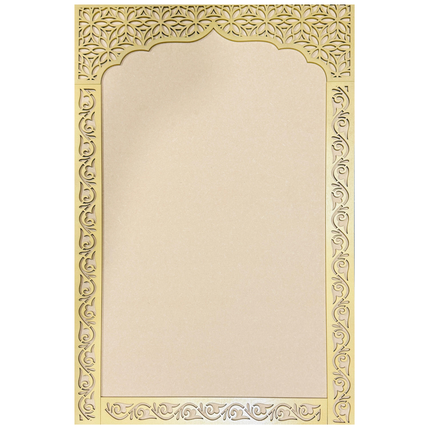 Framing for temple with backing board