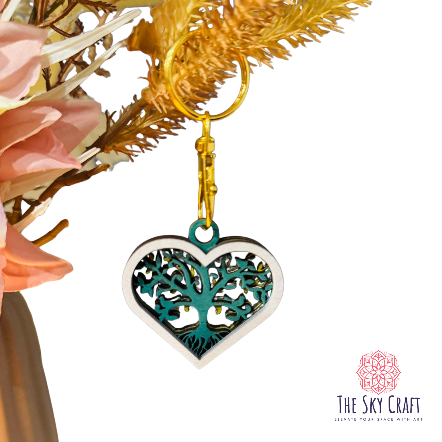 Mandala Tree of life keychain