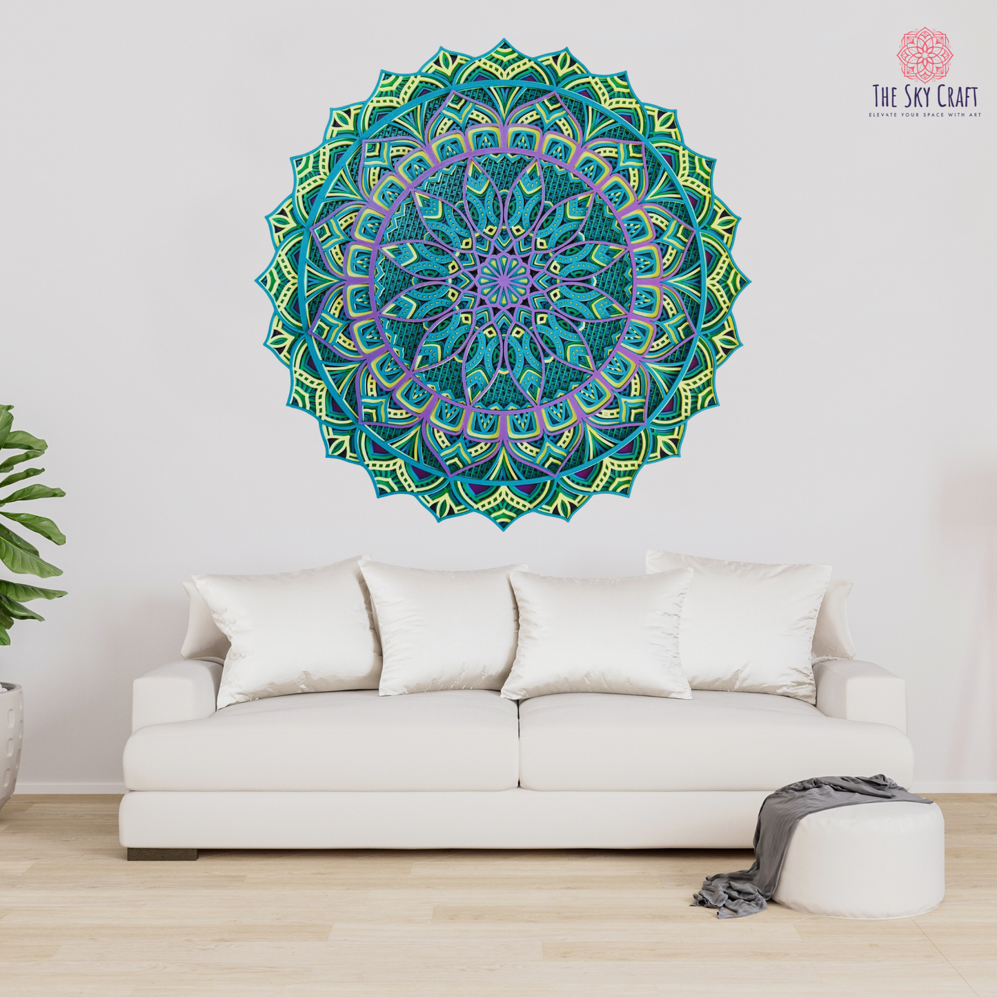 6 Layers Round Mandala Wall Art