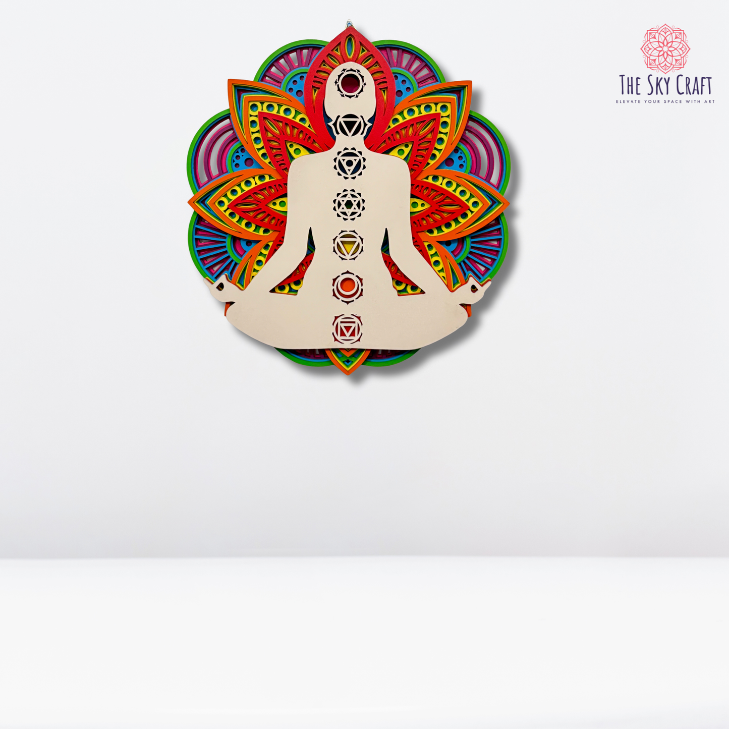7 Chakra Meditation Mandala Wall Art