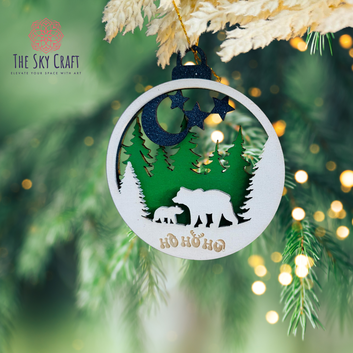 Bear Family Christmas ornament