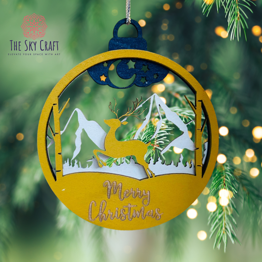 Reindeer Christmas ornament